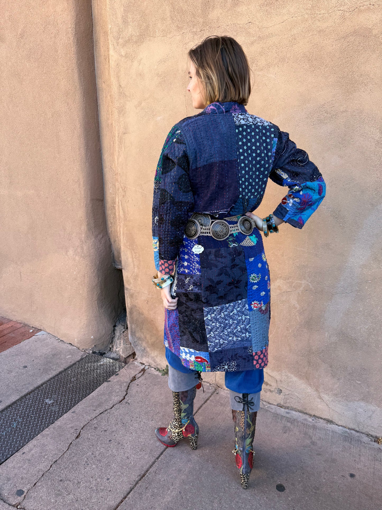 PATCHWORK NEHRU COAT