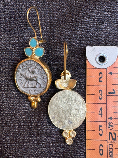 ALEXANDRIA THE GREAT COIN EARRINGS