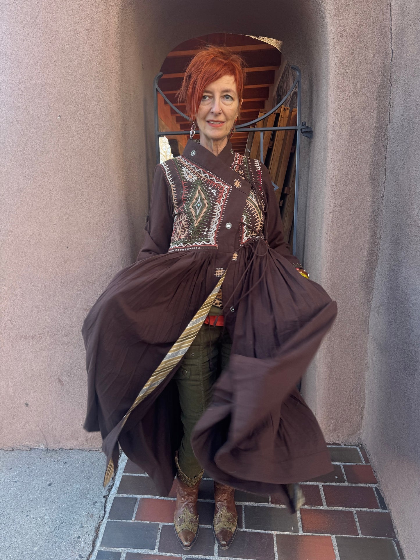 RABARI MAXI COAT DRESS