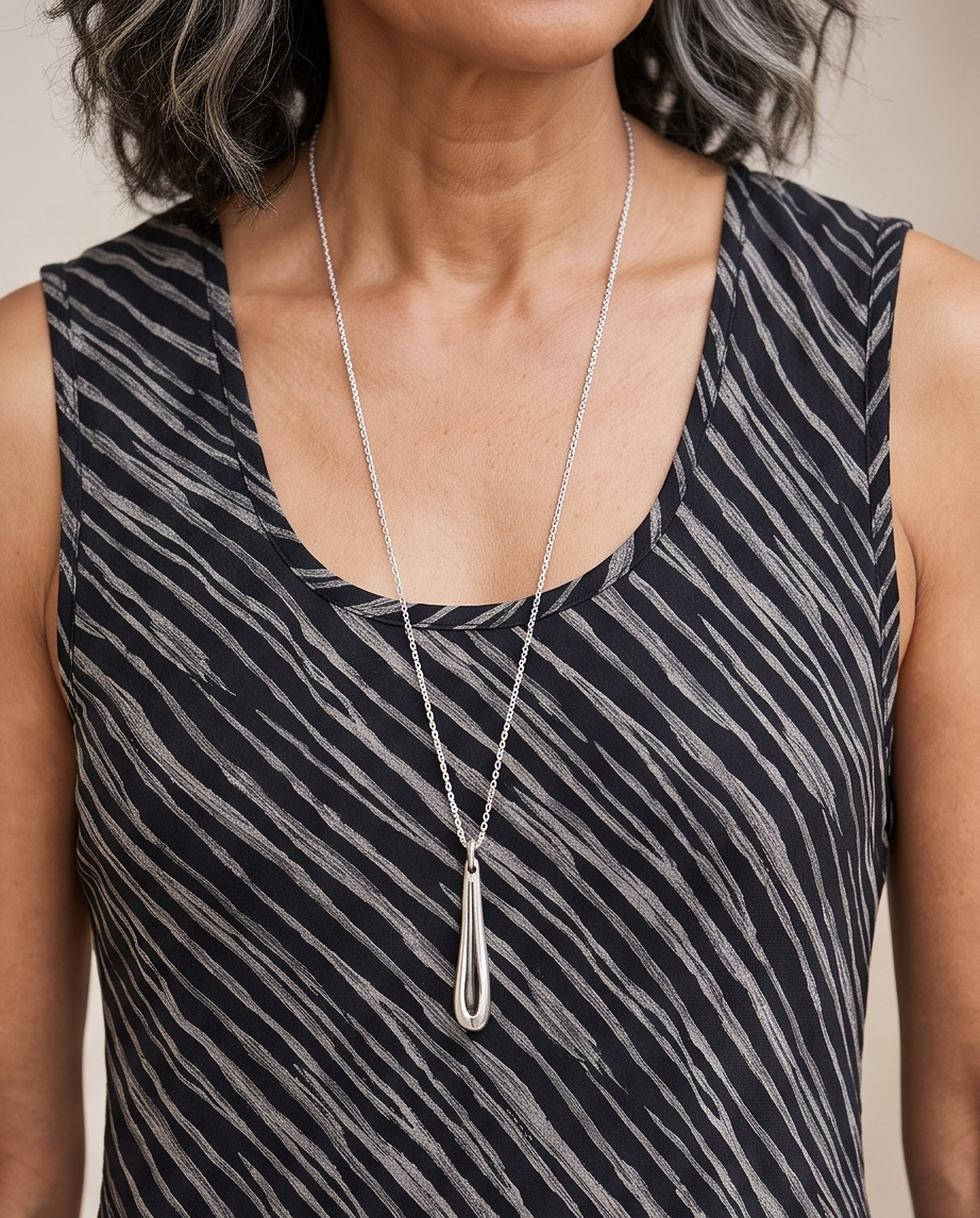 ABSTRACT BLACK COTTON SLIP DRESS