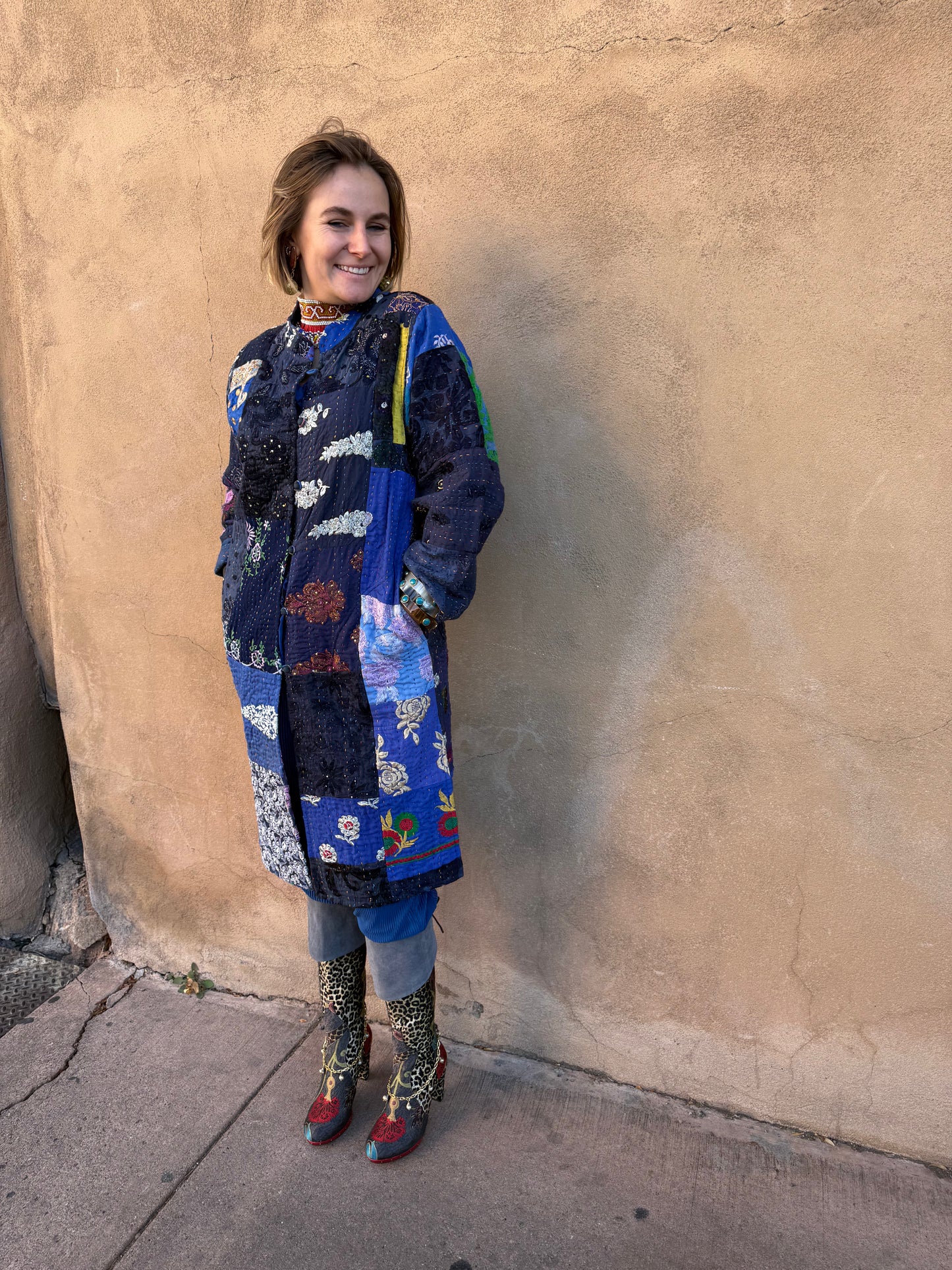 PATCHWORK NEHRU COAT