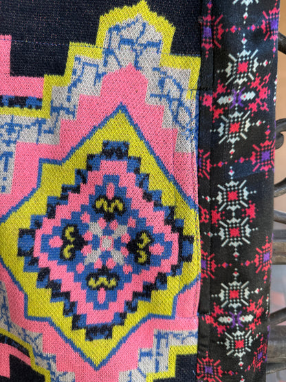 ZIP BLUE MANDALA SWEATER