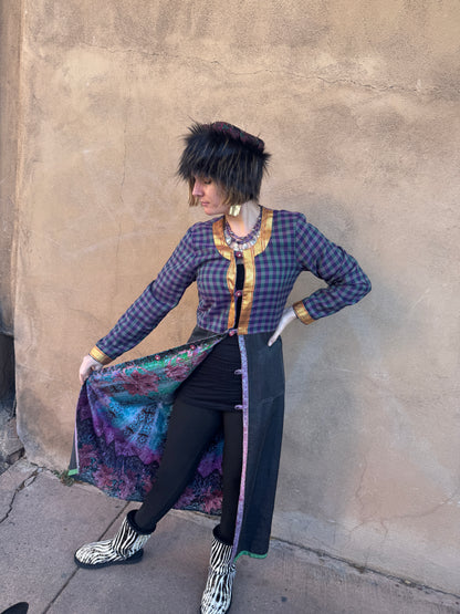 COLLAGE COAT PLUM BERRY