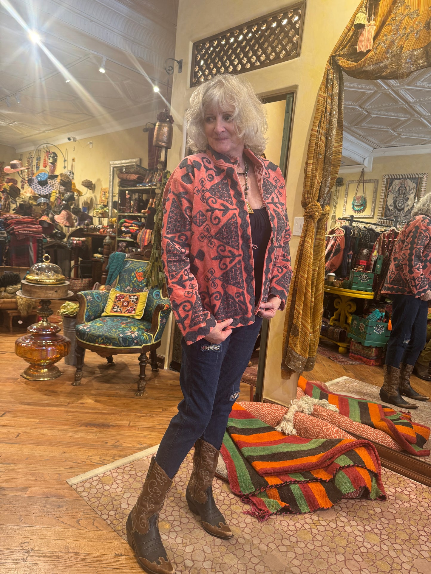 TUAREG JACKET EMBROIDERED VELVET