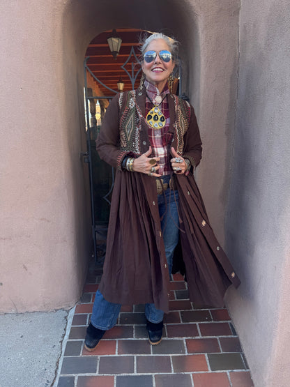 RABARI MAXI COAT DRESS