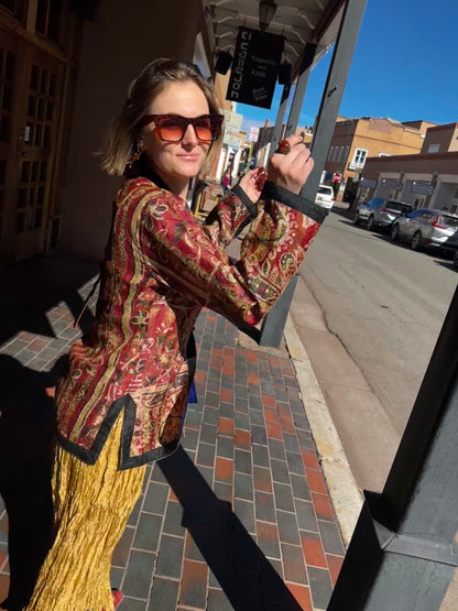 REVERSIBLE QUILTED SILK JACKET FOR ALL SEASONS