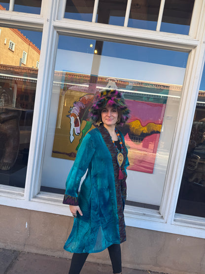 IRRIDESCENT SHIMMER SWING COATS