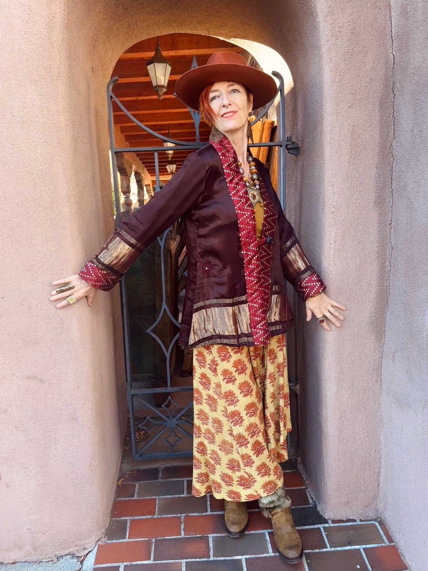 AUBERGINE SWING BLING JACKET