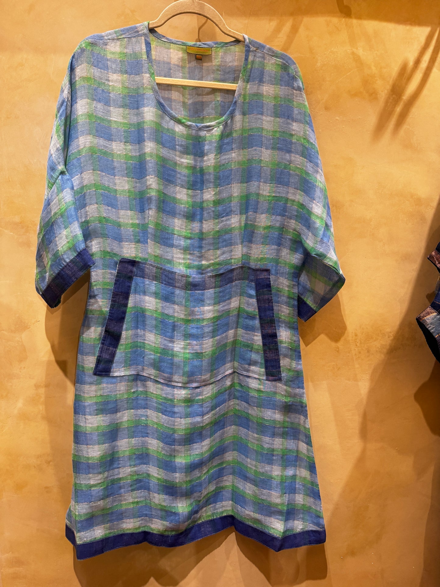 LINEN LINA DRESS HAND LOOMED