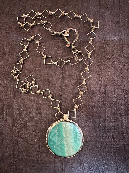 LUCKY LION JADE NECKLACE