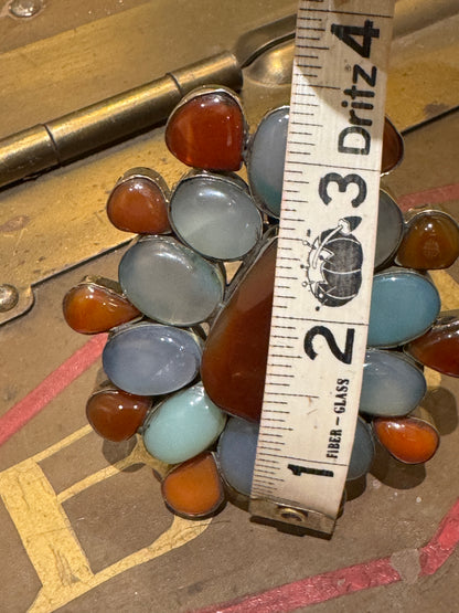 MAMMOTH GEMSTONE MOSAIC CUFFS