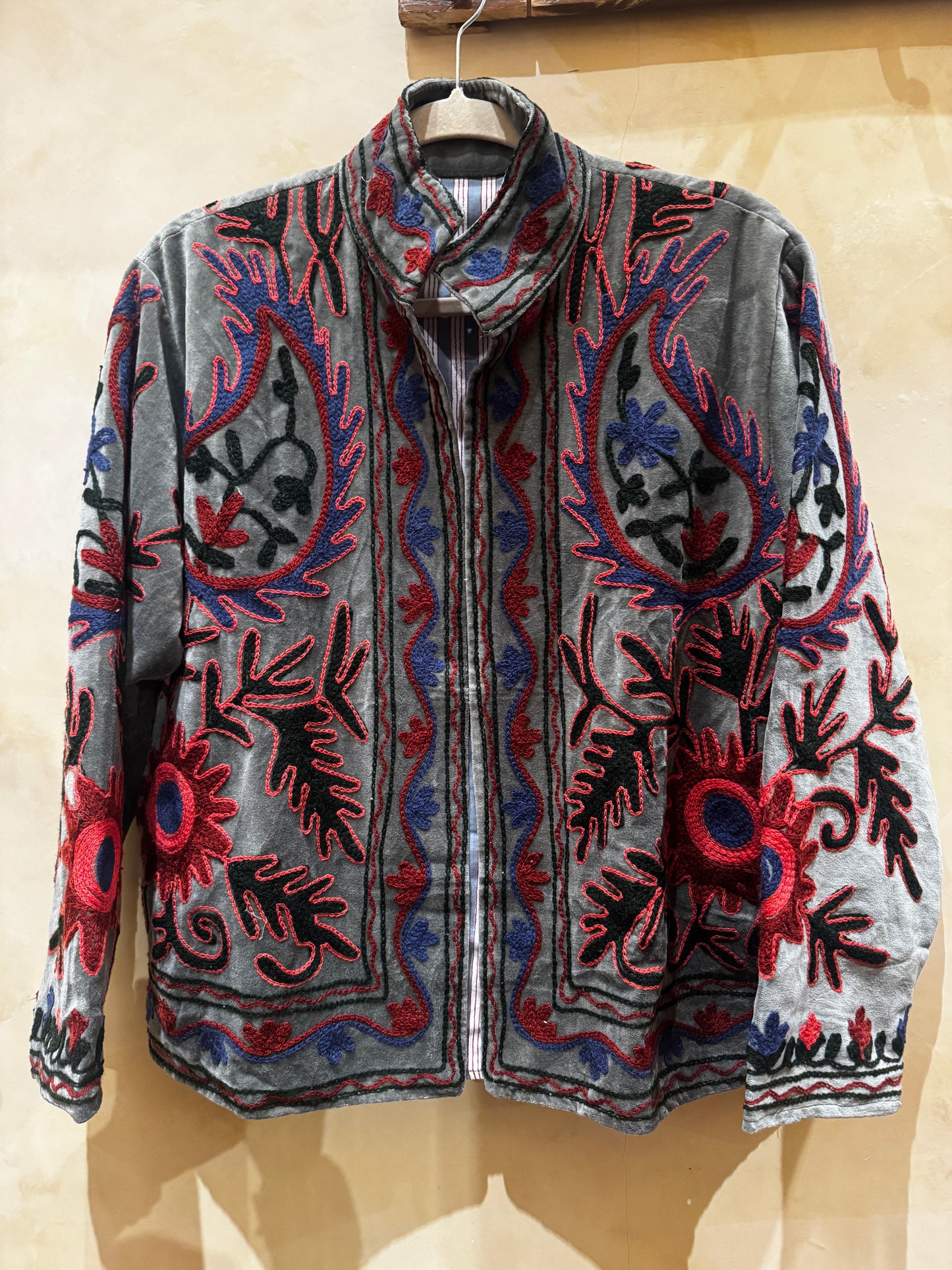 GRAY DAY VELVET JACKET