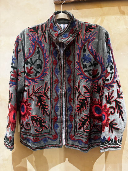 GRAY DAY VELVET JACKET