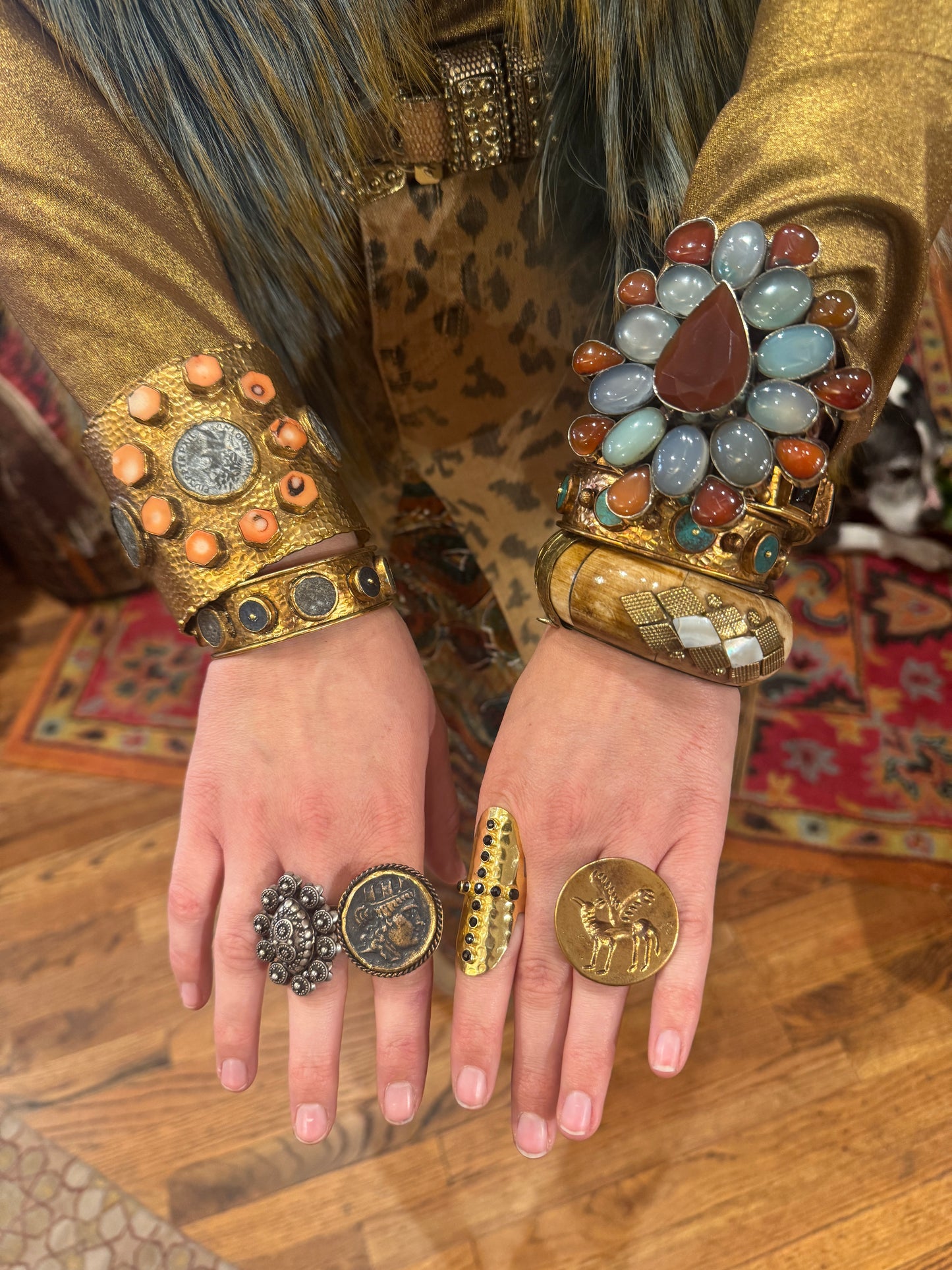 INTAGLIO BRASS RINGS