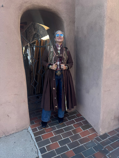 RABARI MAXI COAT DRESS