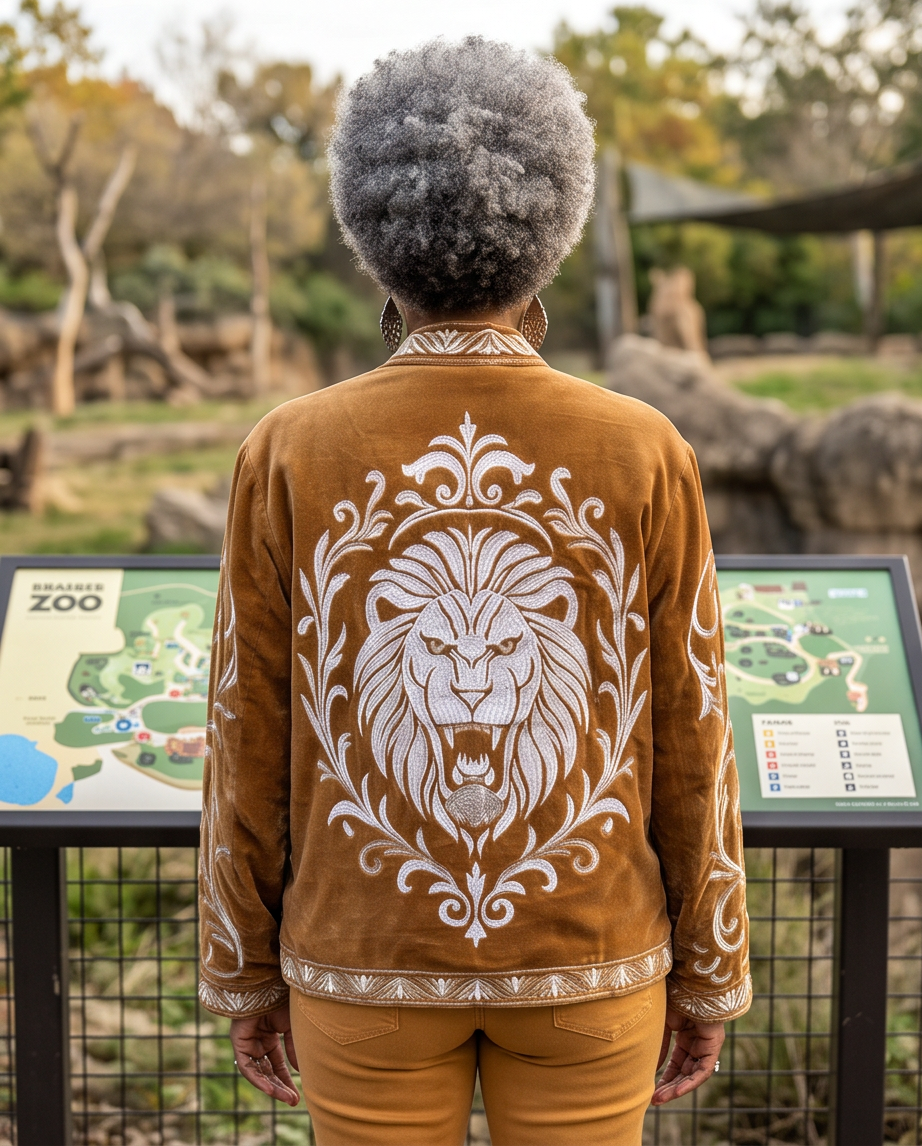 LION QUEEN VELVET JACKET