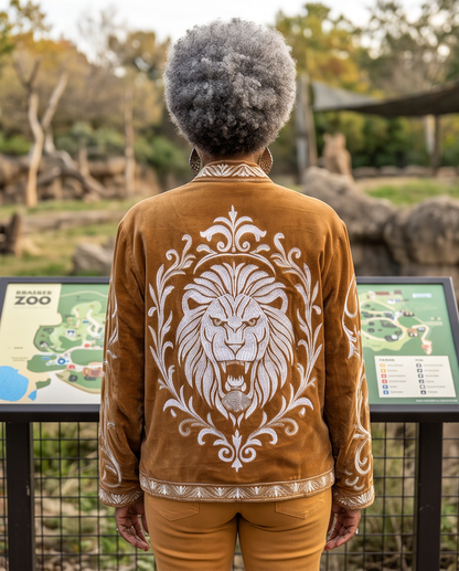 LION QUEEN VELVET JACKET