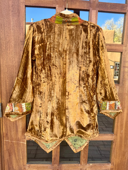 AUTUMN CRUSHED VELVET BLAZER