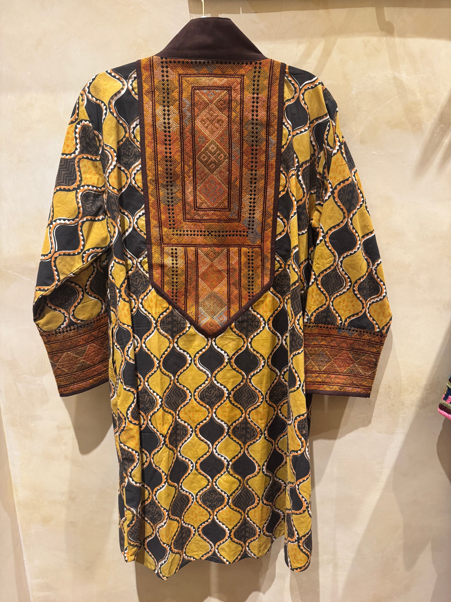 GOLDEN OGEE EMBROIDERED TRIBAL COTTON COAT