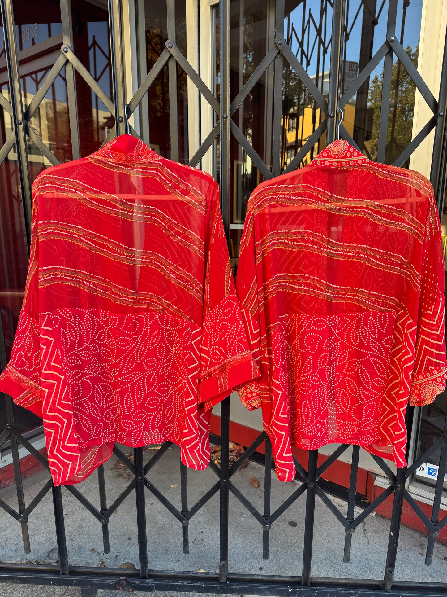 HIBISCUS HUZZAH KIMONOS - SHORT AND LONG