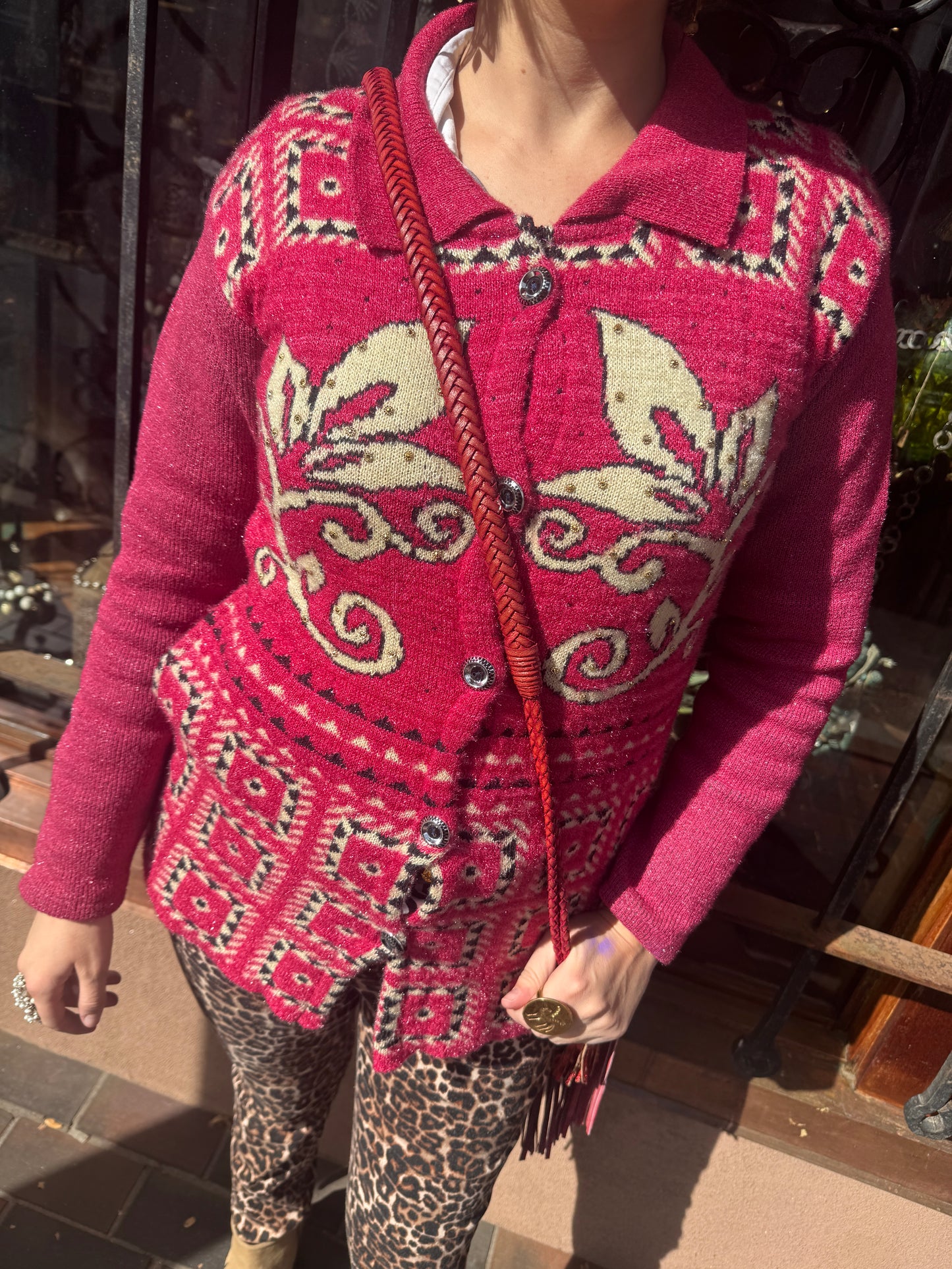 PINK PARTY SWEATER JACKET