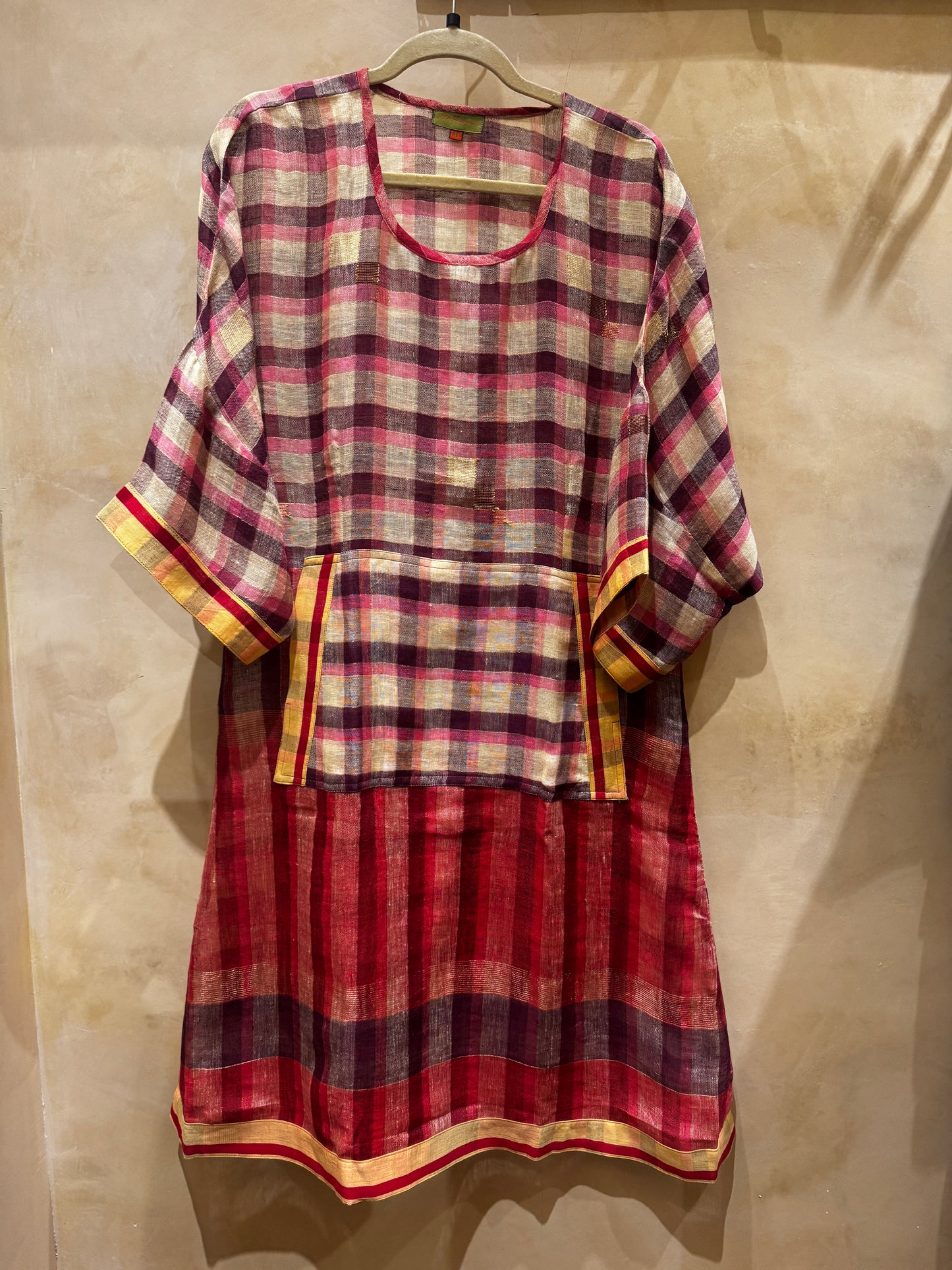 LINEN LINA DRESS HAND LOOMED