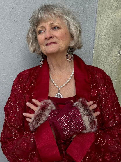 ROMANTIC RED SWING JACKET