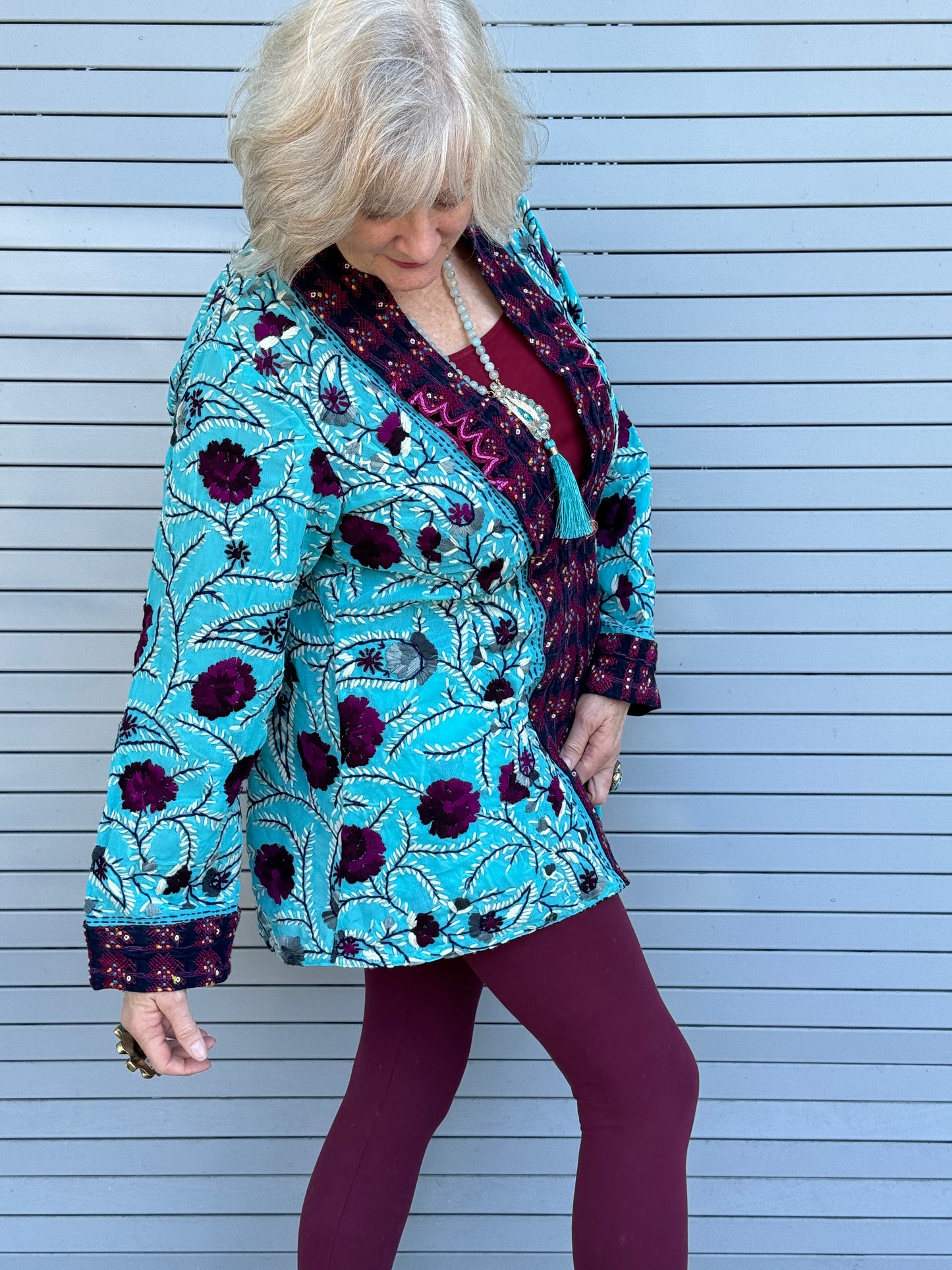 DAYS OF WINE AND ROSES TURQUOISE SKY JACKET