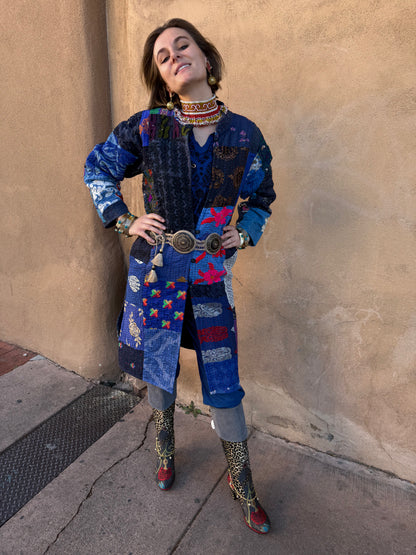 PATCHWORK NEHRU COAT