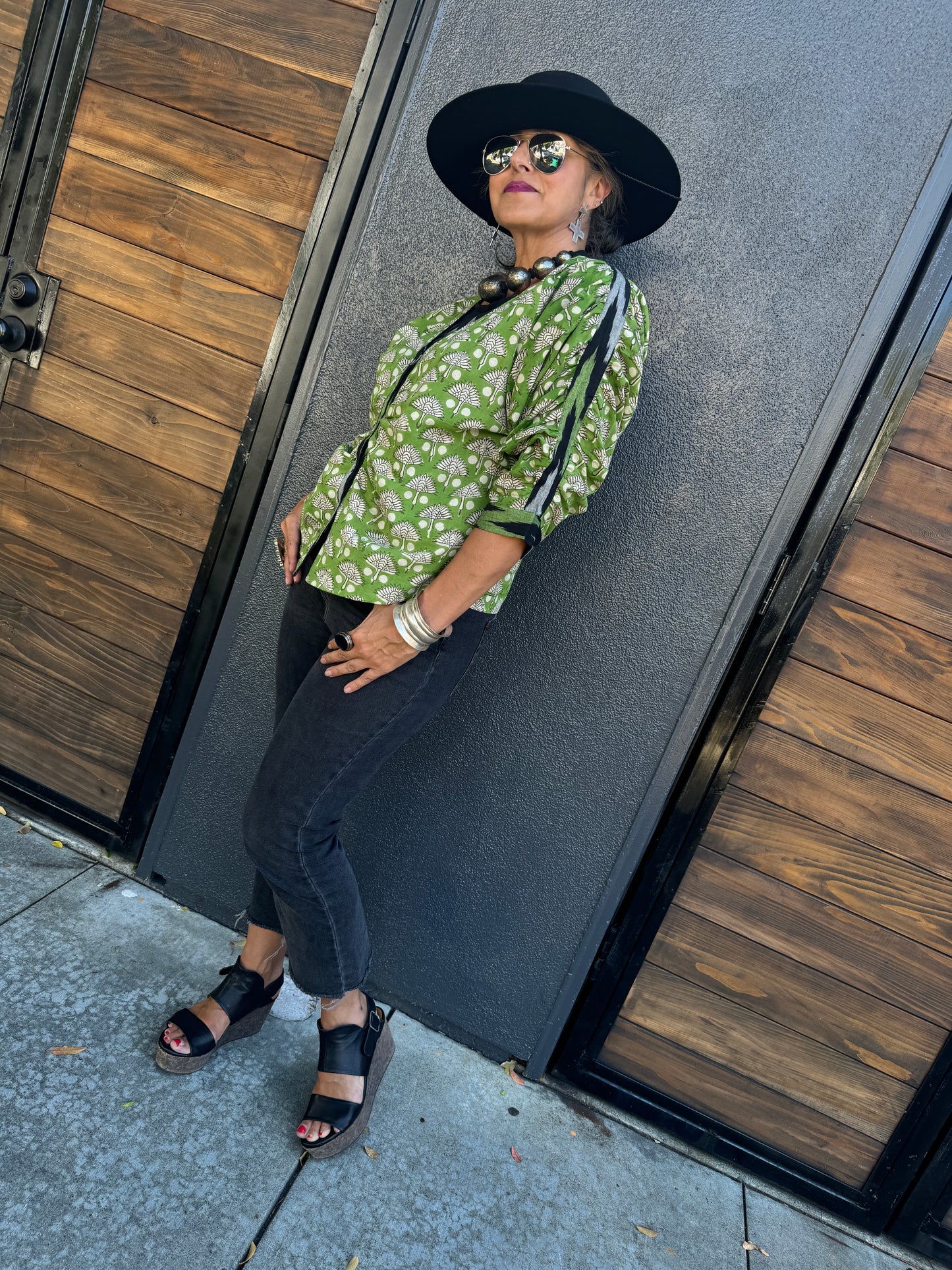 GREEN CRANE KAGAN BLOUSE