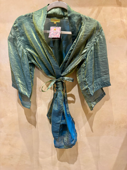 SHIMMER TIE KIMONO