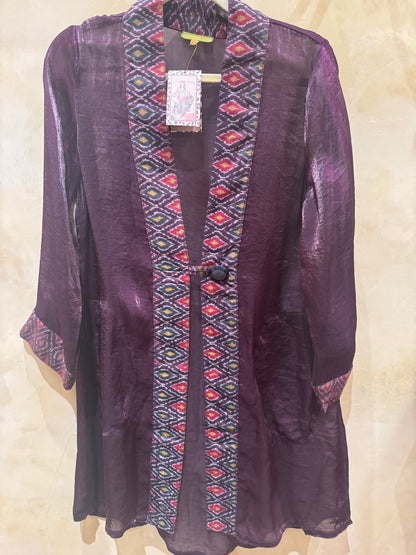 IRRIDESCENT SHIMMER SWING COATS