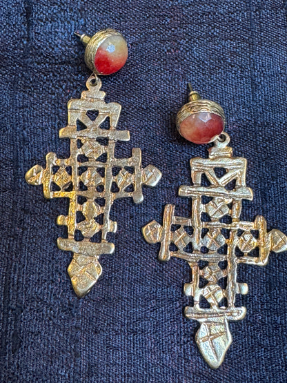 COPTIC CROSS EARRINGS