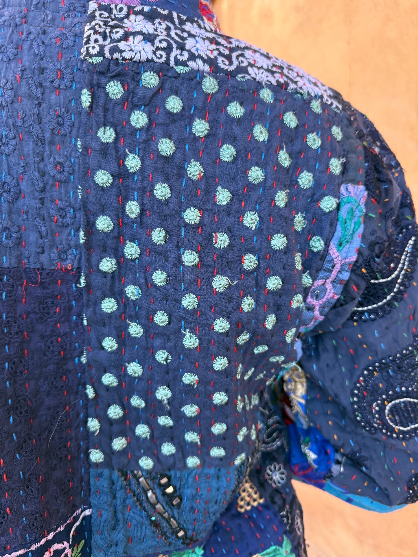 PATCHWORK NEHRU COAT