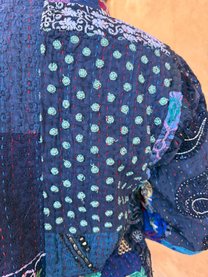 PATCHWORK NEHRU COAT