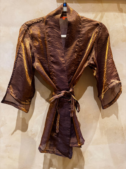 SHIMMER TIE KIMONO