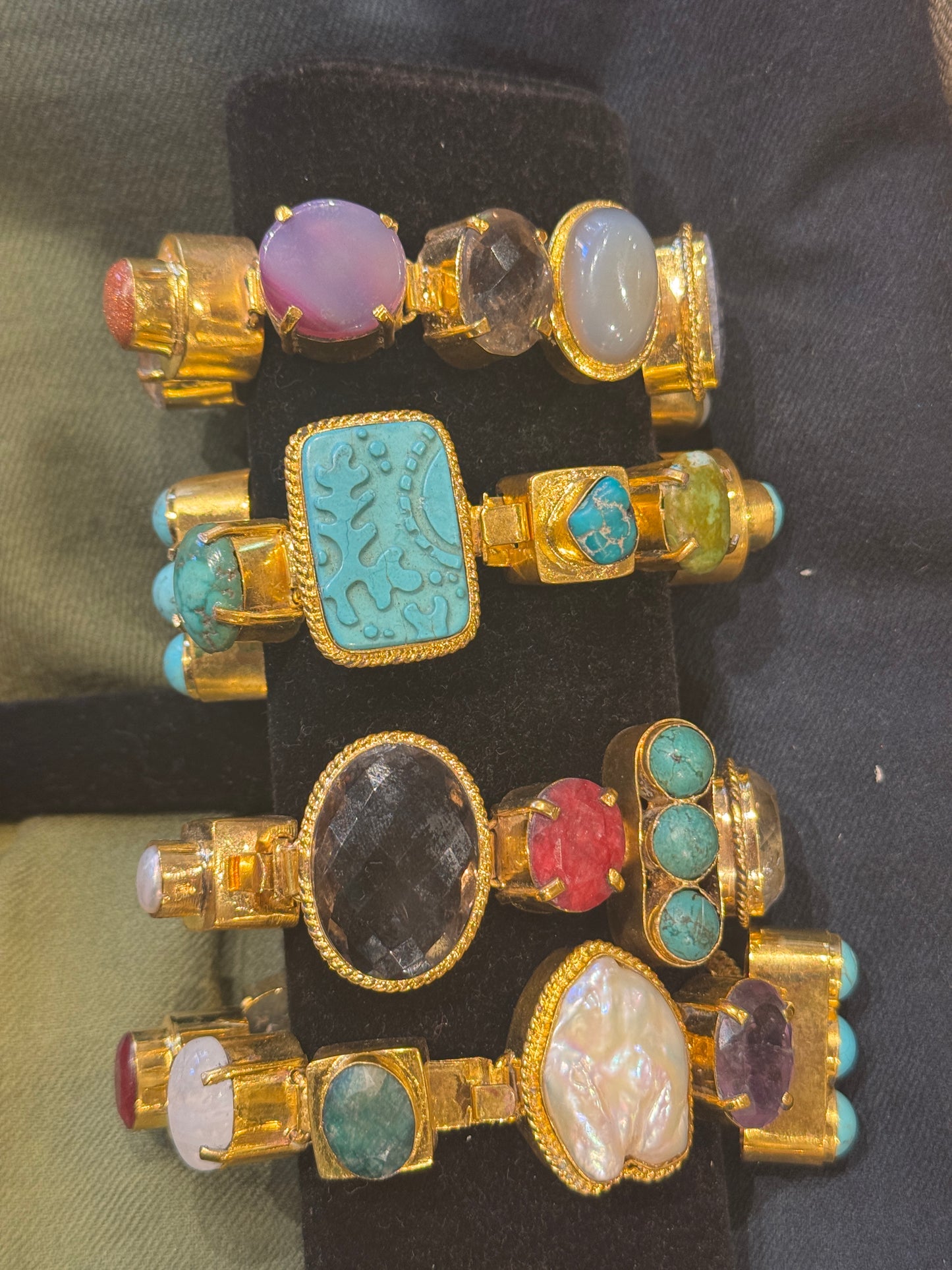BIG CHUNKY GEMSTONE BRACELETS