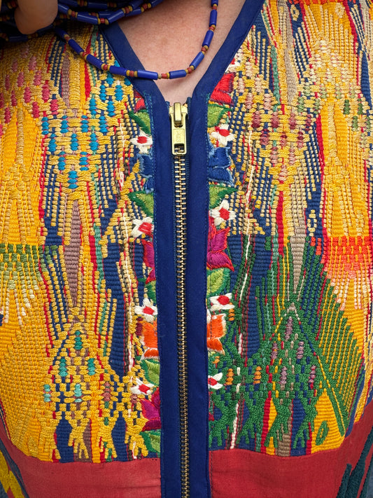 SUZANI HUIPIL DELUXE ZIP DUSTER