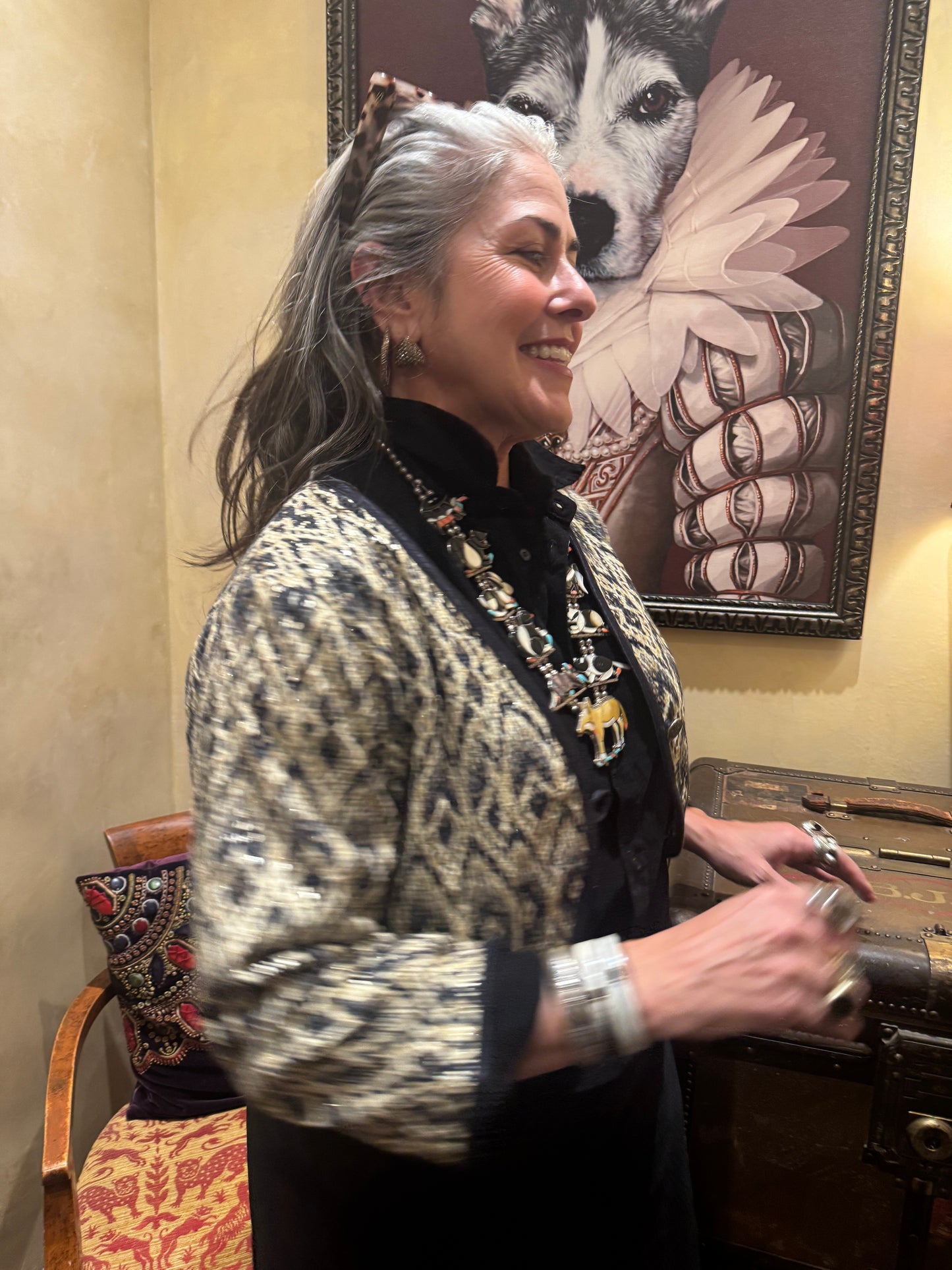 SNAKESKIN SEQUIN BOLERO