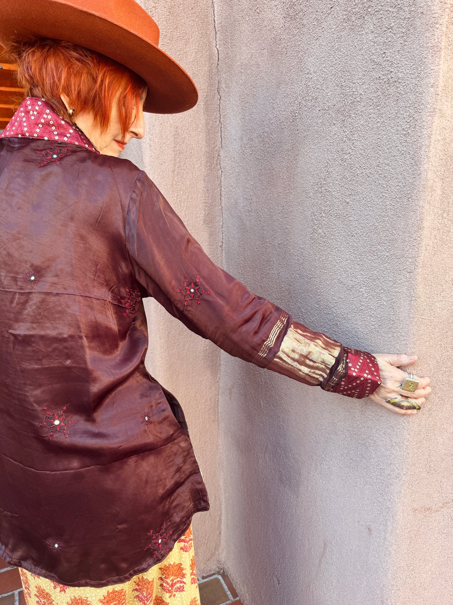 AUBERGINE SWING BLING JACKET