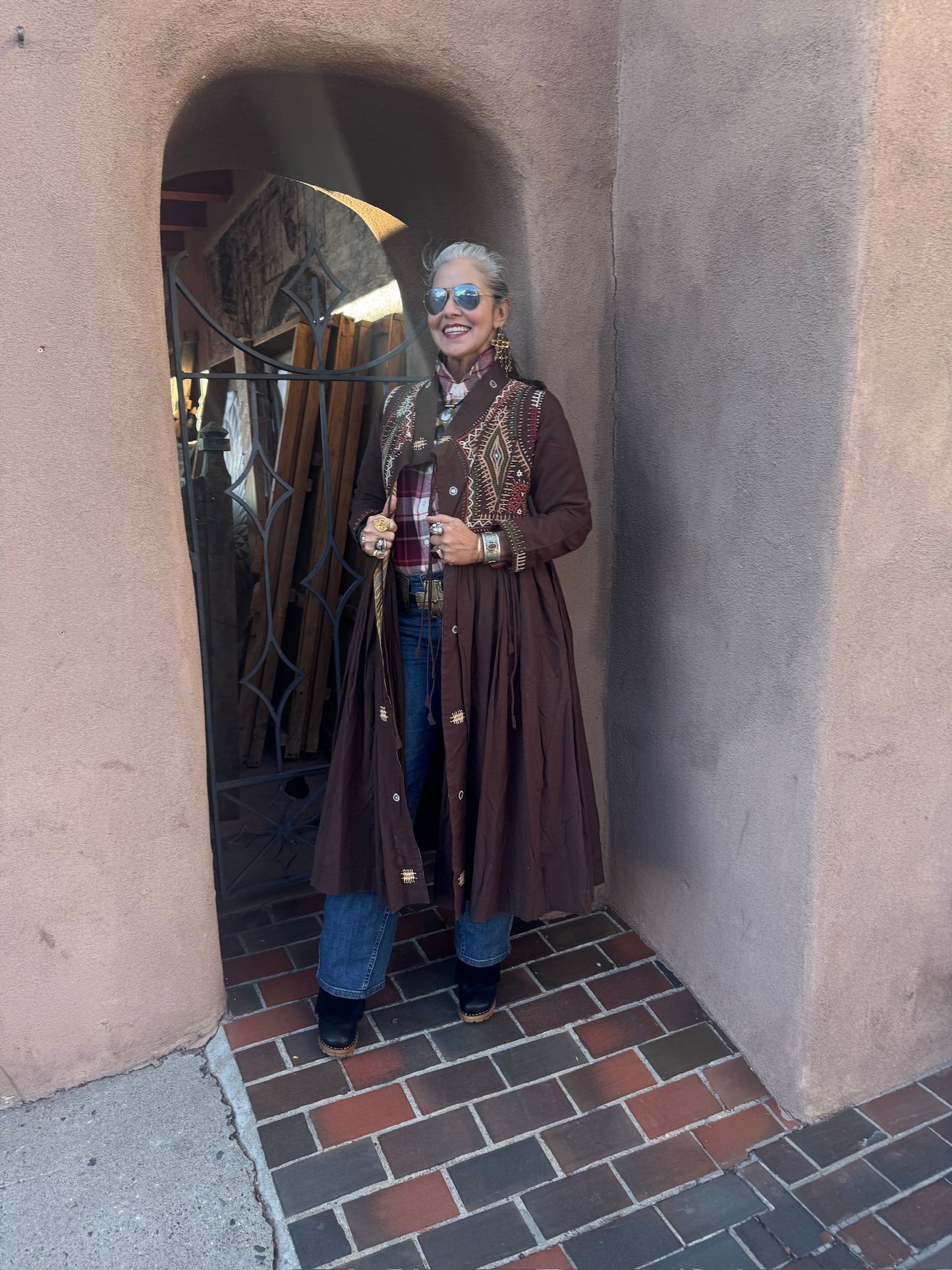 RABARI MAXI COAT DRESS