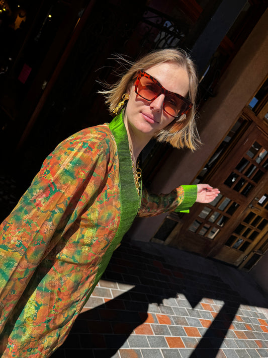 ADOBE PARROT SHIMMERING SWING JACKET