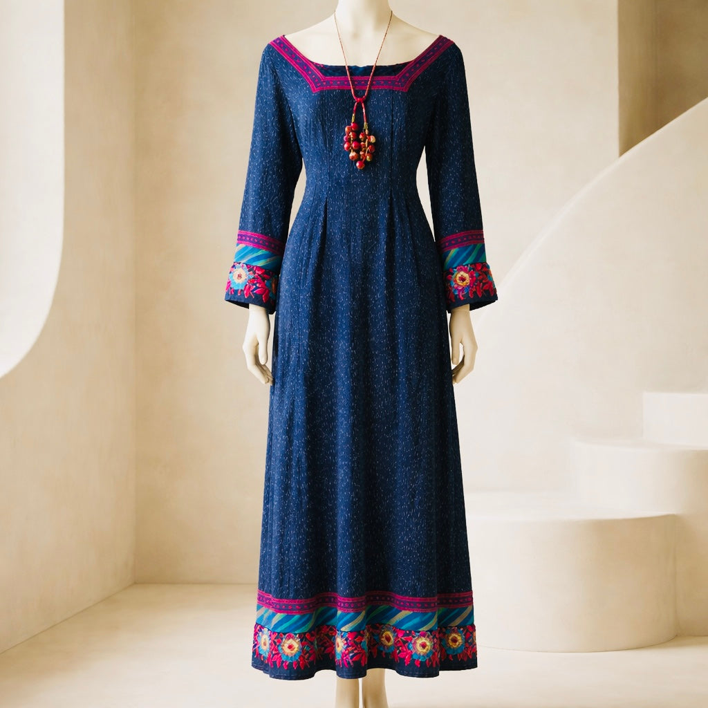 BLUE BELLE MAXI DRESS