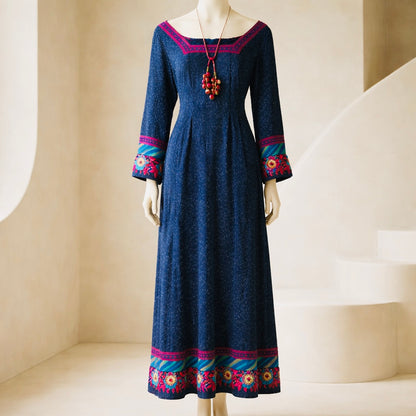 BLUE BELLE MAXI DRESS