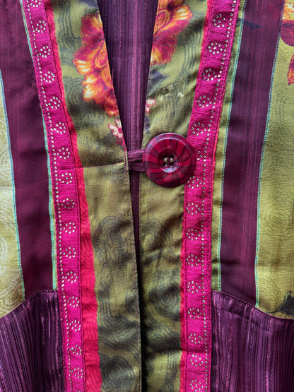 ELECTRIC LICHEN CRANBERRY SHORT KIMONOS