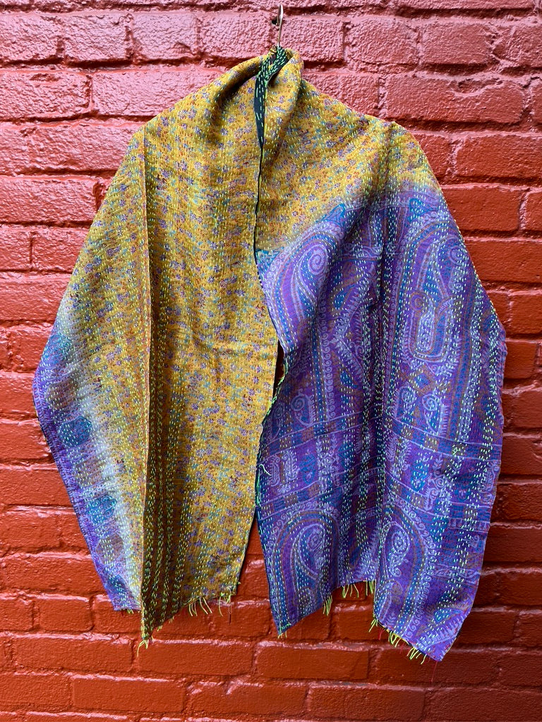 REVERSIBLE SILK SCARF