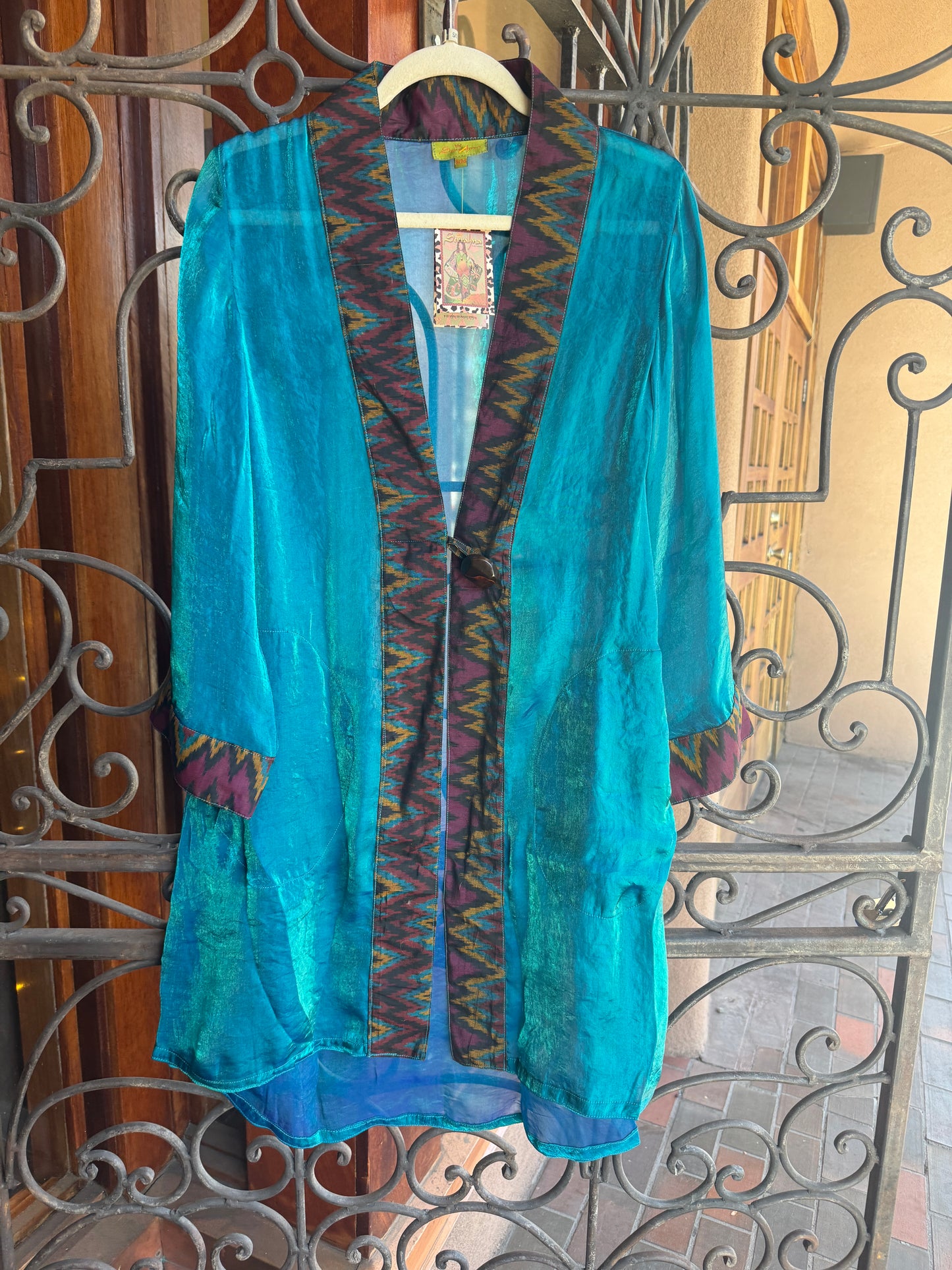 IRRIDESCENT SHIMMER SWING COATS