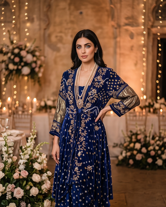 RAJESTIC BLING AZEEZA COAT DRESS