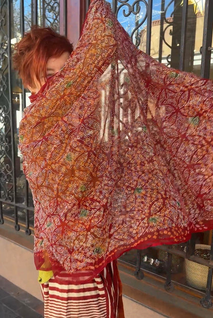 SHEHERAZADE SILK BLING SHAWL