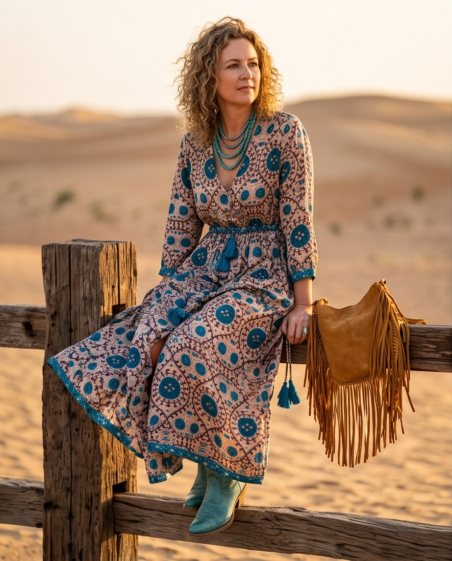ALEGRA MAXI DRESS TURQUOISE SUZANI